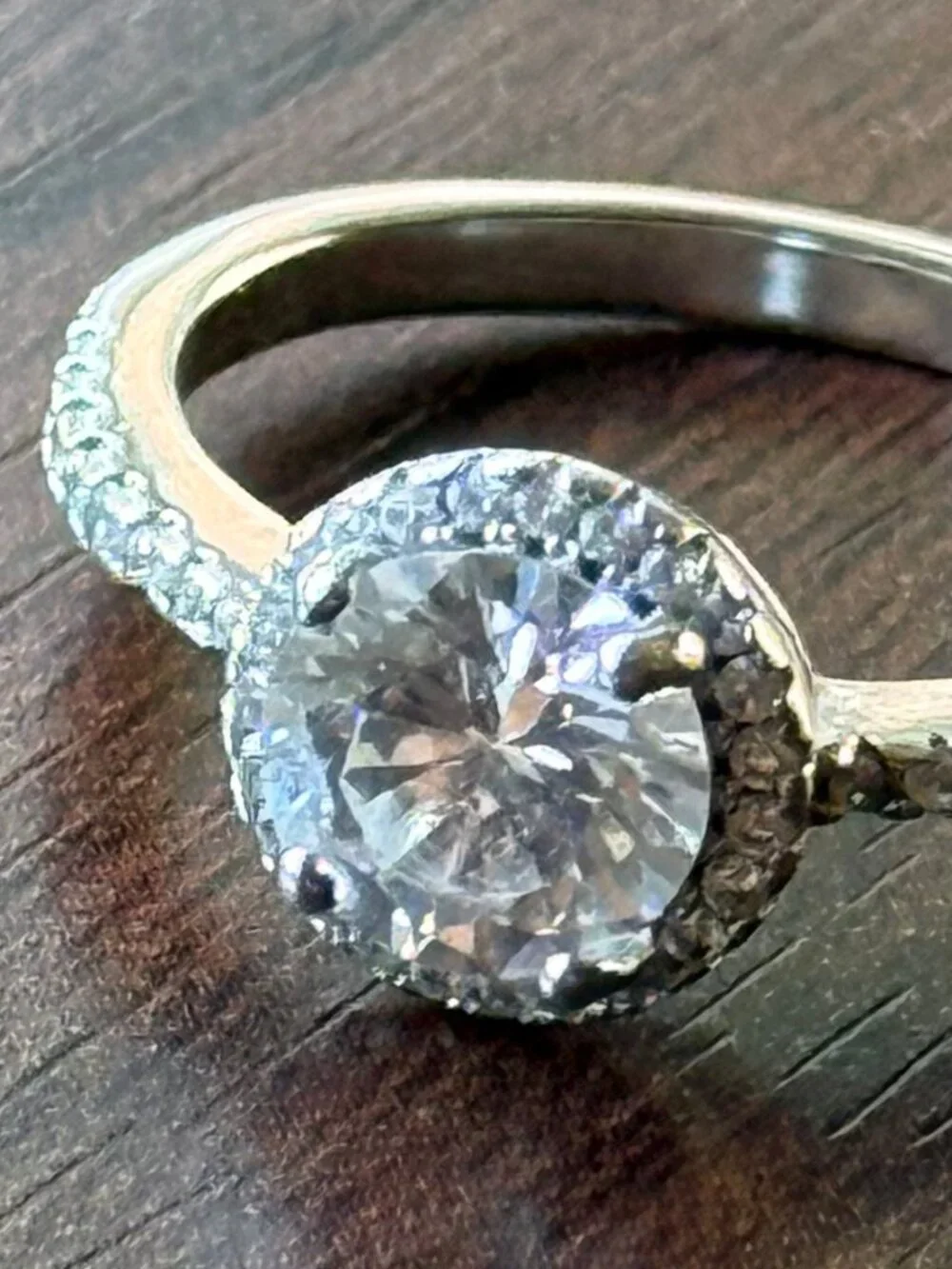 Brilliant Round CZ Sterling Silver Ring
